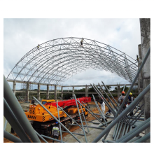 China supply space frame steel structure swimming pool roof metal swimming pool construction